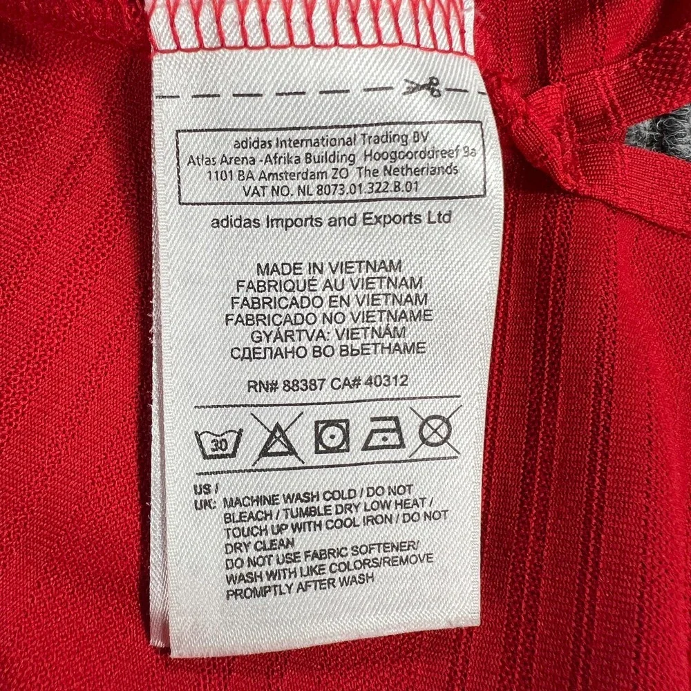 Adidas Polo Shirt Womens Small Red Short Sleeve Climalite Tennis Golf Pickleball